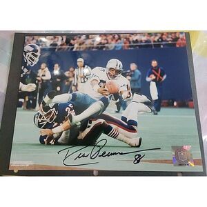 drew pearson autographed 8x10 photo with Certificate‎ Of Authenticity